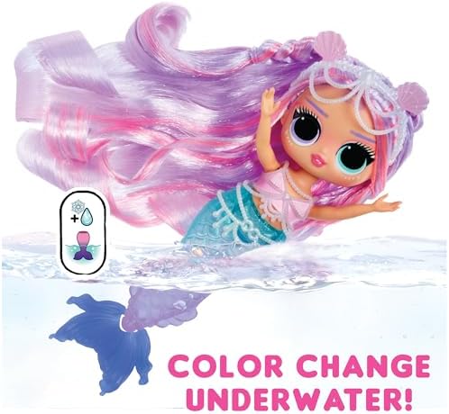 LOL Surprise Tweens Mermaid Lana Marine Fashion Doll with Color Changing Tail, Movable Fin, and Beautiful Accessories – Toy Gift for Kids Ages 4+