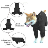 KOOGAL Dog Pajamas for Large Dogs,Extra Large Stretch, Suitable for Adult, Medium-Sized Dogs, Large Pet Jumpsuit Four-Legged Dog Clothes, Pet Clothing. (Black, 2XL)