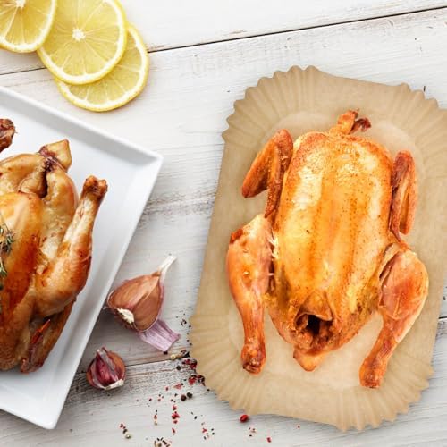 Air Fryer Liners 200pc, Disposable Air Fryer Paper Liners High Temperature Resistant, Rectangle Air Fryer Parchment Liner 9Qt, Airfryer Liner Baking Paper for Ninja DZ201, Air Fryer Accessories