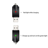 Smart USB Thread Charger Cable with LED Conversion Indicator Light, 3-Piece Set Smart Overcharge Protection USB Adapter and Wireless Home Soldering Iron Charging (Black)