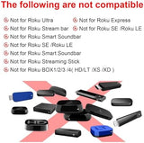Remote for Roku TV & Cover for Hisense Roku Remote, 2-Pack Remotes Replacement Cover Compatible with Hisense Roku TV Remote, Replacement for Hisense Roku TV Remote (Pink)