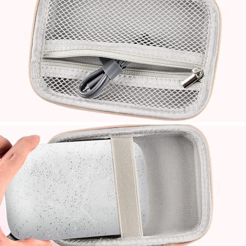 Case Compatible with HP Sprocket Portable 2x3/ Select 2.3x3.4/ 2nd Edition Printer, Travel Carrying Organizer Holder Fits for Zink Photo Paper, USB Cable and More Accessories (Box Only) - Rose Gold