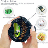 Dog Treat Pouch for Pet Walking and Training with Clicker Poop Bags Small Fanny Zipper Pack Holder for Puppy Snack Dispenser Kit for Leash and Outdoor Use (Fruit Orange)