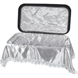 Pet Memory Shop Elegance Series Pet Casket, Safe, Durable & Elegant Memorial Burial Box for Dogs, Cats and Pets, Thoughtful Pet Loss Gift, Ideal for Honoring Your Pet’s Memory (Small – Black/Silver)