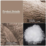 MFOX Calming Dog Bed (L/XL/XXL/XXXL) for Medium and Large Dogs Comfortable Pet Bed Faux Fur Donut Cuddler Up to 25/35/55/100lbs