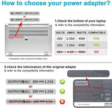Replacement 65W Lenovo Laptop Charger for Lenovo Thinkpad T470 T470S T460 E531 E570 E560 L470 L460 L440 T440 T450 T540P X270 X250 X240 ADLX65NLC2A ADLX65NCC3A ADLX65NCC2A AC Adapter Power Cord