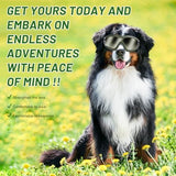 NVTED Dog Sunglasses Dog Goggles, UV Protection Wind Protection Dust Protection Fog Protection Pet Glasses Eye Wear Protection with Adjustable Strap for Medium or Large Dog (Green)