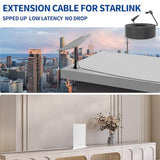 SZSAUTO 200Ft Replacement Cable for Starlink V2 Gen2 Satellite Dish Antenna - Better Anti-Interference - Extension Cables Wire Accessories for Starlink Gen 2