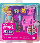 Barbie Skipper Babysitters Inc Baby Small Doll & Accessories, First Tooth Playset with Appearing & Disappearing Tooth