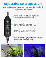 NICREW Full Spectrum Planted LED Aquarium Light, with Timer, for Freshwater Fish Tank, 48-60 Inch, 32 Watts