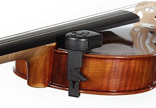 D'Addario Accessories Violin Tuner - Violin Accessories - Violin Clip On Tuner - Digital Violin Tuner - Padded Mount, Non Marring - Full Color LCD Display - Accurate & Easy to Use