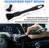 7PCS Car Detailing Brush Set, Ultra Soft Boars Hair Car Interior Detailing Brushes, Car Interior Detailing Kit, Car Cleaning Gel Supplies Kit, Car Dust Brush, Car Accessories for Truck, Ruv, Interior