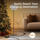 Foot Pedal Switch, TESSAN Extension Cord with ON/Off Switch, 3 Outlet,10FT, Push Button Extension Cord 1250W, Suitable for Lamps Appliances and Lighting Accessories, Christmas Tree Floor Lamp