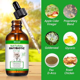 Cat Antibiotics for Infection, Natural Antibiotics for Cats, Cat Multivitamins Liquid, Cat Antibiotic Supports Immune and Cat Allergy Itch Relief, Pet Antibiotics Supplements, Chicken Flavor, 2 Fl Oz