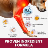 Glucosamine for Dogs Hip and Joint Supplement Chews, Chondroitin Joint Supplement for Dogs, Wuffe Joint Chews for Dogs, Dog Joint Supplement for Pain Relief with MSM, Turmeric - Chicken Flavor- 180 Ct