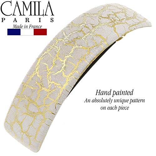 Camila Paris CP2553 French Hair Barrette Clip for Girls for Thick Curly Wavy Long Hair, Strong Hold Grip Hair Clips for Women, Automatic, No Slip Durable Styling Girls Hair Accessories, Made in France