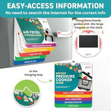 Air Fryer & Instant Pot Magnetic Cooking Guides - 7" x 6" Each - Set of 2 Instant Pot Air Fryer Accessories Cook Books - Airfryer Kitchen Accessories & Kitchen Gadgets 2025