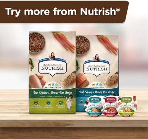 Rachael Ray Nutrish Premium Natural Dry Cat Food, Real Salmon & Brown Rice Recipe, 14 Pounds (Packaging May Vary)