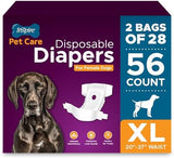 Inspire Pet Care Dog Diapers Female Dogs | Bulk Value Doggie Incontinence, Accidents, for Heat, Pee or Period and Housebreaking (X-Large (56 Count))