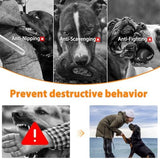 Mayerzon Pitbull Muzzle for Large Medium Sized Dogs to Prevent Biting Scavenging, Basket Muzzle for Rottweiler Staffordshire Terrier in Grooming Training, Allow to Pant Drink, Lightweight and Sturdy