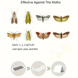 18 Packs Pantry Moth Traps Glue Traps, Pantry Moth Killer for House Pantry | Non-Toxic and Odorless | Super Strong Glue for Moth Catcher