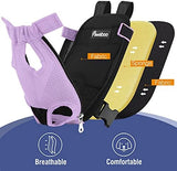 Pawaboo Pet Carrier Backpack, Adjustable Pet Front Cat Dog Carrier Backpack Travel Bag, Legs Out, Easy-Fit for Traveling Hiking Camping for Small Medium Dogs Cats Puppies, Small, Purple