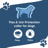 NJKPUYT Flea Collar for Dogs, Tick Collars for Dogs, Dog Fleas Collar, 8-Month Protection,Safe Repellent for Fleas, Ticks & Mosquitoes,Fits Small, Medium & Large Dog-2P