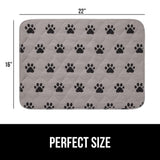 GORILLA GRIP Washable Puppy Pads, Slip Resistant Dog Crate Mat, Waterproof Cloth Pee Pad for Training Puppies in Playpen, Reusable Pet Incontinence Blanket, Protects Sofa, Furniture, 22x16 Pack of 2