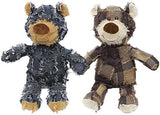 Dog Companion for Heavy Chewers- Indestructible Robust Bear Dog Toy, Resistant Squeaky Dog Toys for Heavy Chewers, Unbreakable Stuffed Plush Dog Toys for Aggressive Chewers (E-Navy+Purple)