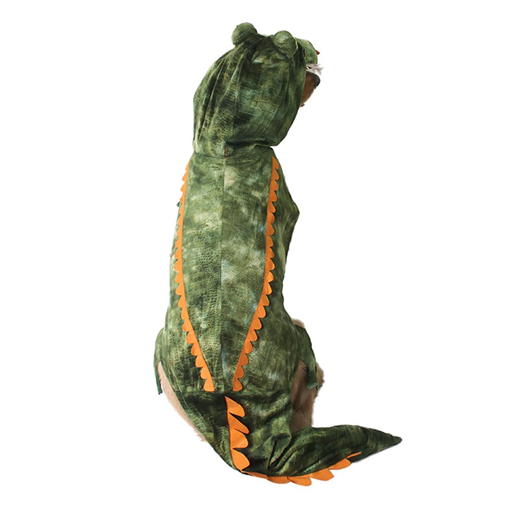 Kodervo Alligator Dog Costume - Funny Crocodile Costume for Small to Large Dogs, Halloween Cosplay Dress