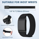 Nylon Sport Loop Wristband Compatible with Whoop 4.0 for Women Men, Soft Adjustable Breathable Replacement Bands for Whoop 3.0/4.0 Durable Sleep, Wearable Health, Fitness & Activity Tracker