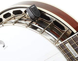 D'Addario Accessories Micro Banjo Tuner - Multi-color display - Digital Tuner - Non Marring Hoop Bracket - Fast & Accurate Tuning - Visual Metronome