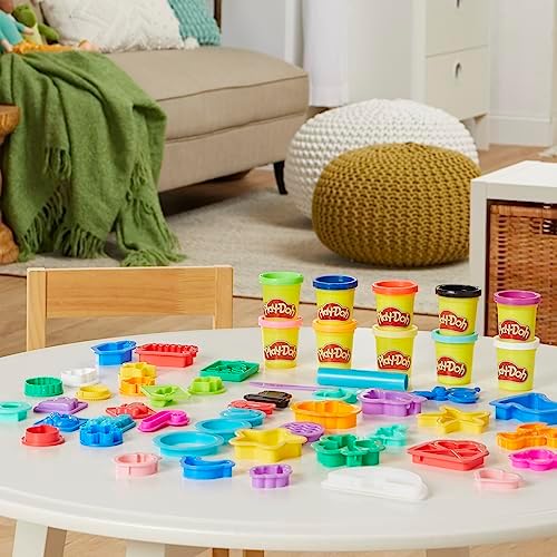 Play-Doh Holiday Set of Tools, 43 Accessories & 10 Colors, Kids Arts & Crafts, Preschool Toys for Girls & Boys, for Kids, Ages 3+ (Amazon Exclusive)