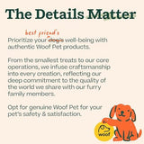 WOOF Pupsicle Refill Pops - Low-Mess Dog Snacks - with Peanut Butter and Beef - Dog Treats - Long Lasting - Small Pops - 10 Count - 2 Pack
