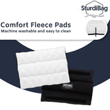 SturdiBag XL Pet Travel Carrier: Flexible Height for Cat and Dog Soft Sided with Safety Clips and Seatbelt Straps | Smoke, 20" x 16" x 12" (PN: SB3-PRO-SM)