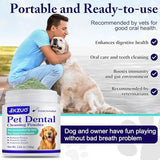 Dog Teeth Cleaning Powder - Dog Dental Powder - Dog Breath Freshener - Targets Tartar & Reduces Plaque & Bad Breath - Teeth Cleaning Made Easy Eliminate - for Small, Medium, Large Dogs (2PCS)