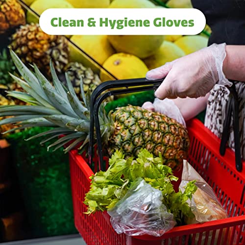 Comfy Package [Case of 1000 Disposable Vinyl Gloves, Powder Free, Latex Free, Clear Gloves for Cooking and cleaning - Large