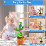Ayeboovi Dancing Talking Cactus Baby Toy, Mimicking Recording Cactus Toy Repeats What You Say, Singing 120 Songs Toddler Toys Gifts for Birthday Pranks for Kids Autism Toys for 3 4 5 6+ Year Olds
