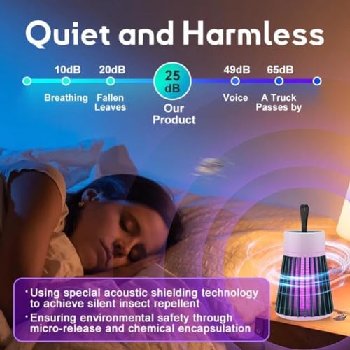 Mozz Guard 𝑴osquito 𝒁apper,Mozz Guard 𝑴osquito 𝒁apper 2024 LED Light, Rechargeable,Suitable for Indoor, Home Garden, Camping, Picnic(3pcs)