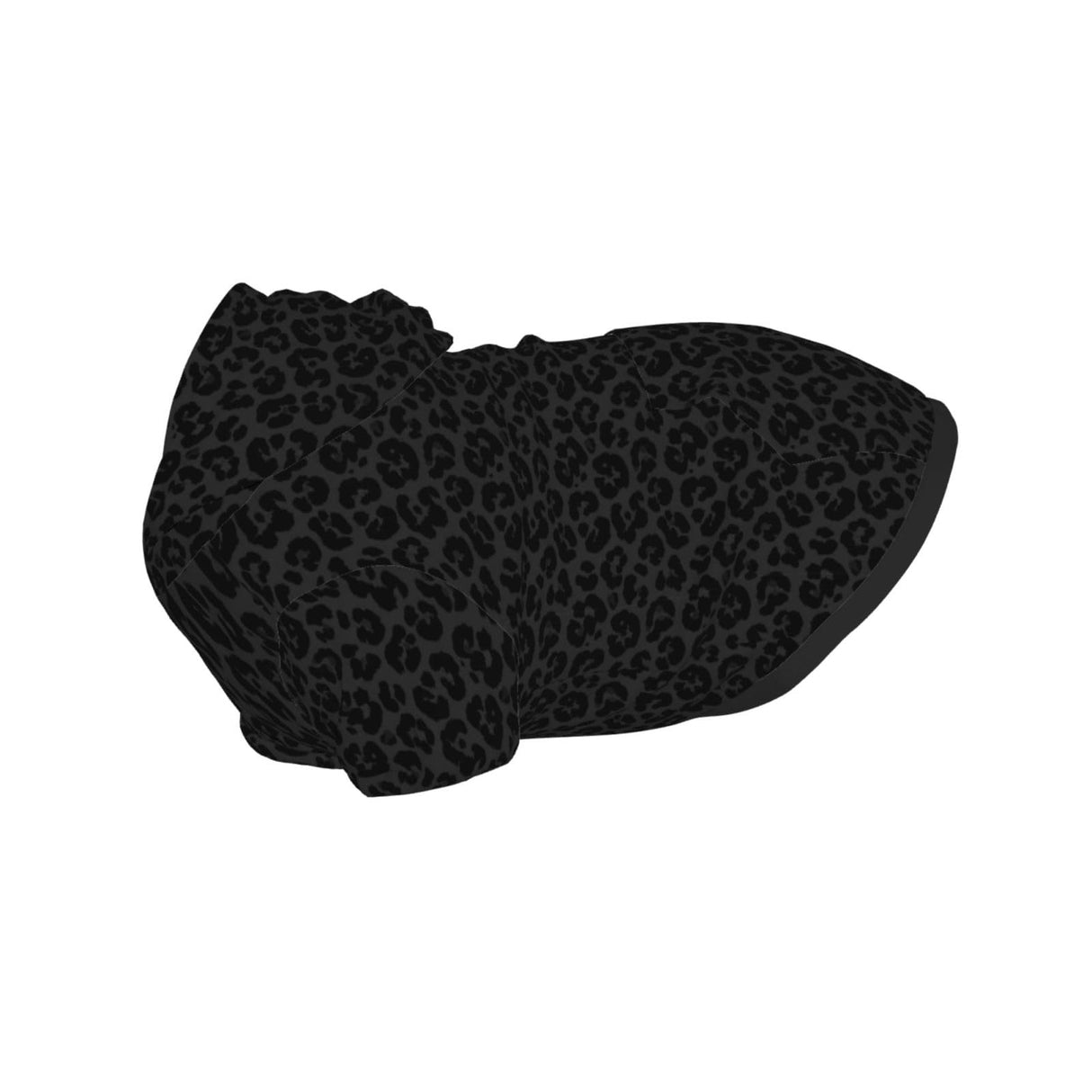 Dog Hoodie Dog Sweater Hooded Cold Weather Clothes Dog Sweatshirt Dark Gray Black Leopard Cheetah Print Outfits for Small Medium Large Dogs