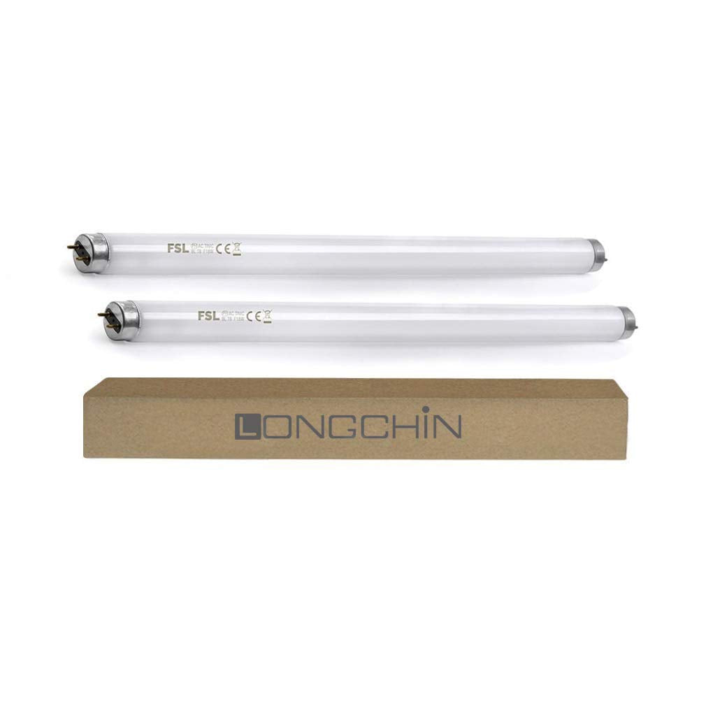 Longchin 10W Bug Zapper Light Bulb Replacement 2-Pack T8 UV Lightbulb for 20W Electric Insect Killer