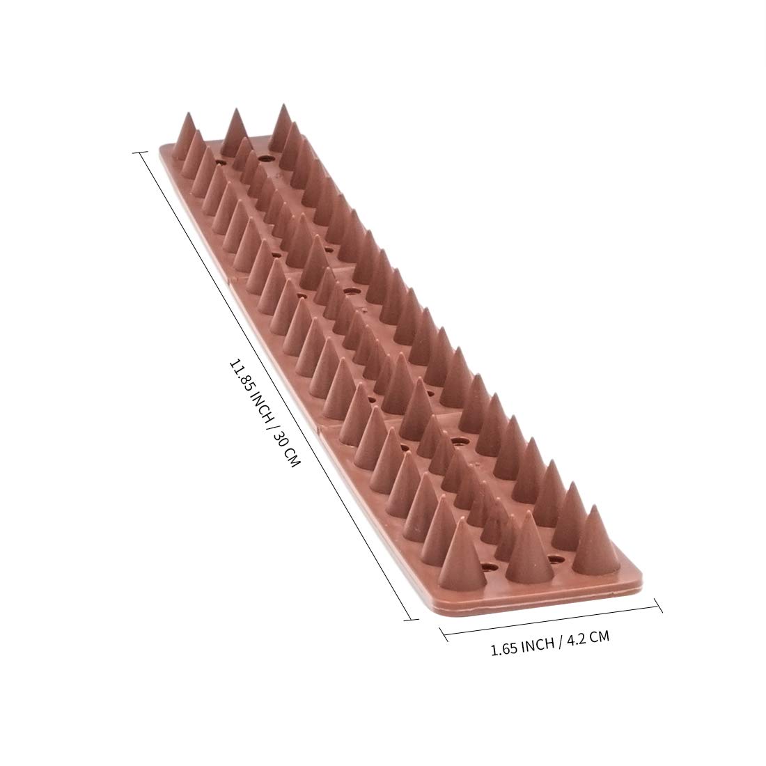 20 Pack 20 Ft Bird Spikes Defender Cats Scare Spikes, Critters Deterrent & Control Anti-Climbing Protect Fence Walls, Railing, Walls and Roof