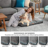 Bedsure Waterproof Dog Beds for Extra Large Dogs - 4 Inch Thicken Up to 100lbs XL Pet Mat Pillows with Removable Washable Cover, Grey