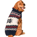 Chilly Dog Navy Vail Dog Sweater (XX-Small)