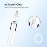 GLACIER FRESH RPWFE (with CHIP) Refrigerator Water Filter, Replacement for GE® RPWFE, RPWF, WSG-4, WF277, GFE28GMKES, PFE28KBLTS, GFD28GSLSS, PWE23KSKSS, GYE22HMKES, DFE28JSKSS, Pack of 1