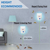 Merratric Ultrasonic Pest Repeller 6 Pack Electronic Ultrasonic Pest Repellent Indoor Plug in Pest Control Ultrasonic Repellent for Mice Cockroach Spider Ant Mosquito Bug Insect