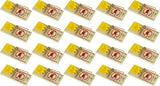 Wooden Snap Mouse Trap Spring Action with Expanded Cheese Shaped Trigger 20 Pack
