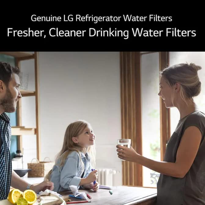 LG LT700P2 Refrigerator Water Filter (2 Count) and LG LT120F Refrigerator Air Filter