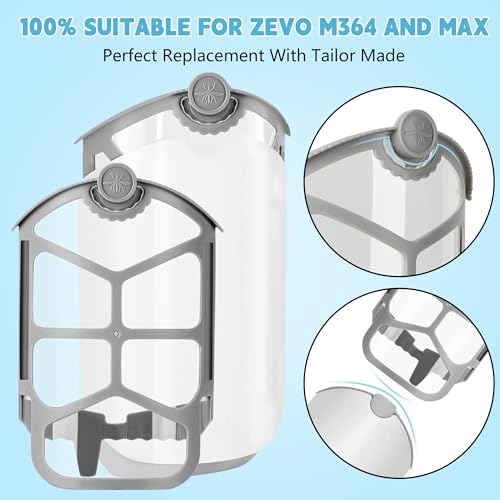 12 Pack Refills for Zevo Flying Insect Trap, Refill Cartridge Kit Compatible with ZEVO M364A and Max Plug-in Light Trap, Enhanced Sticky Replacement Refill Cartridges, 100% Fit