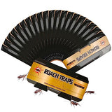 Roach Trap Sticky Glue Traps (20 Pack) for Cockroach and Bugs | Long Lasting and Strong Sticky Cockroach Catcher | Non-Toxic | No Need to Chase a Cockroach with Your Shoe at Hand!